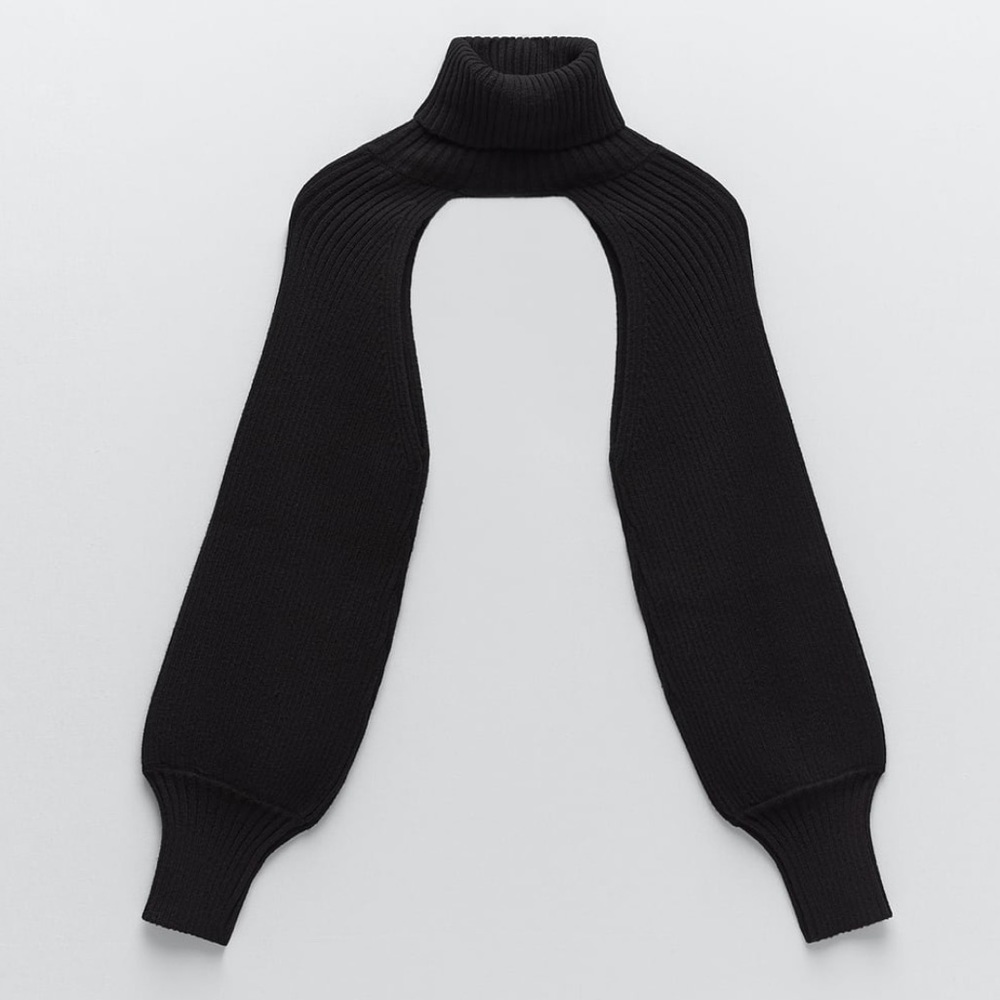 ZARA BNWT Knit Arm Warmer Sweater - Picture 8 of 8